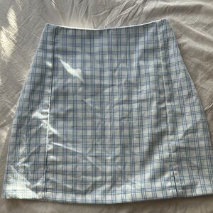 Blue Plaid Women's Skirt